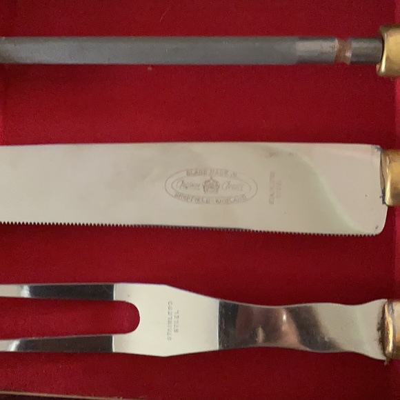 Royal Crest Sheffield stainless carver set - Picture 3 of 4